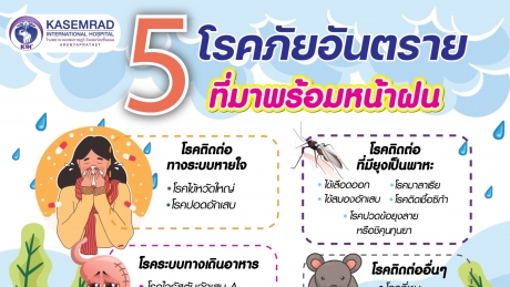 โรคภัยอันตรายที่มาพร้อมหน้าฝน☂