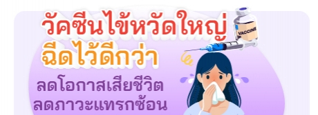 วัคซีนไข้หวัดใหญ่ฉีดไว้ดีกว่า