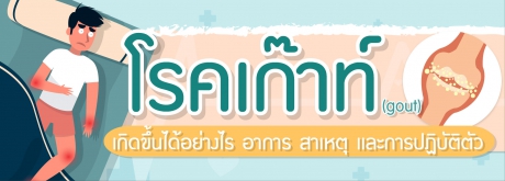 โรคเก๊าท์ เกิดขึ้นได้อย่างไร อาการ สาเหตุ และการปฏิบัติตัว