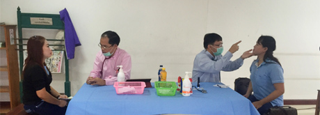 โรงพยาบาลเกษมราษฏร์ สระบุรี ออกให้บริการตรวจสุขภาพประจำปีพนักงาน บริษัท ภัทรา พอร์ซเลน จำกัด